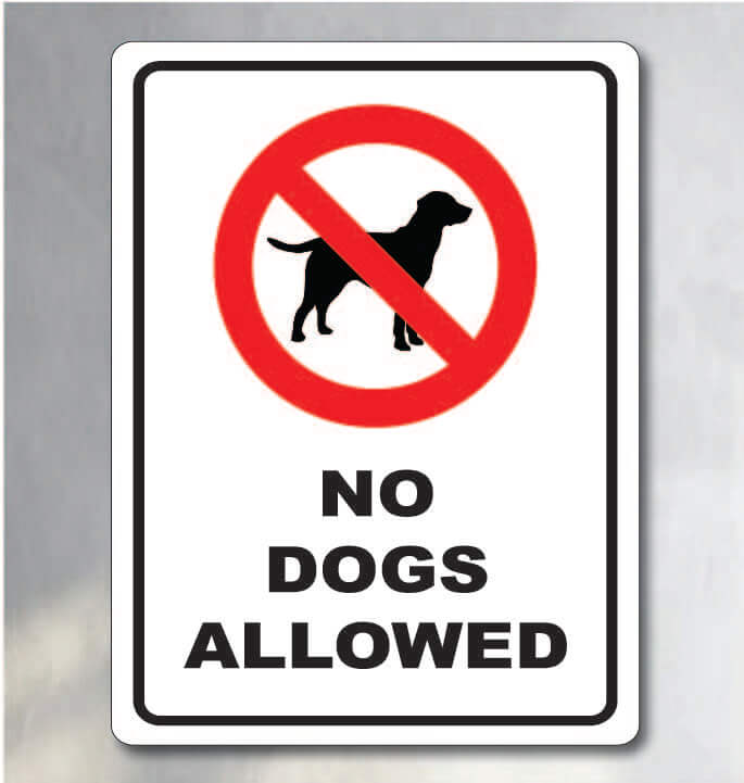 no dogs allowed sign for sale